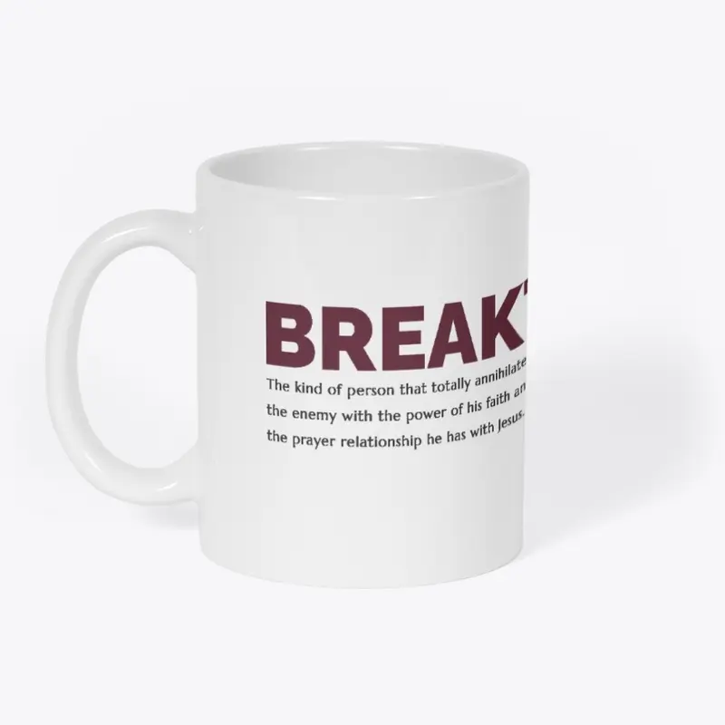 The BREAKTHROUGH ASSASSIN mug (guys)